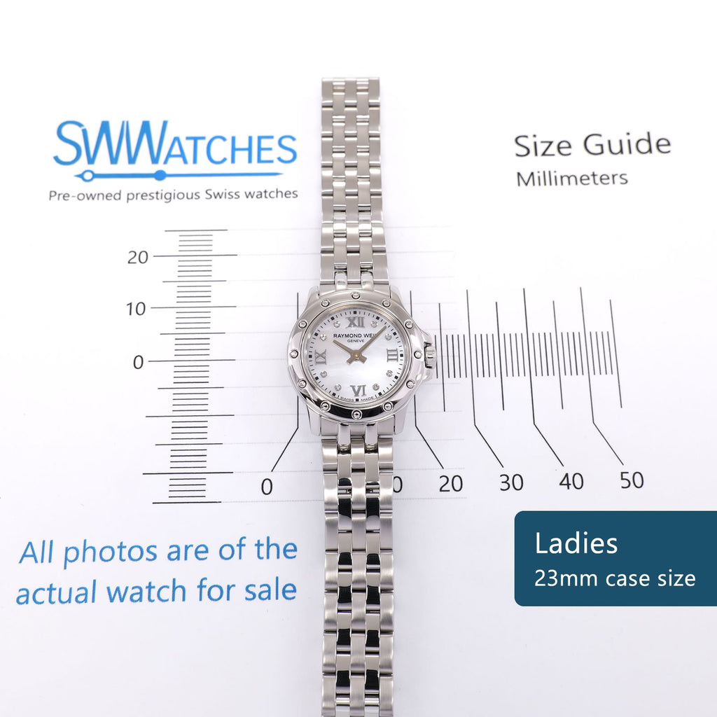 Raymond Weil Tango 5799 Ladies 23mm case size