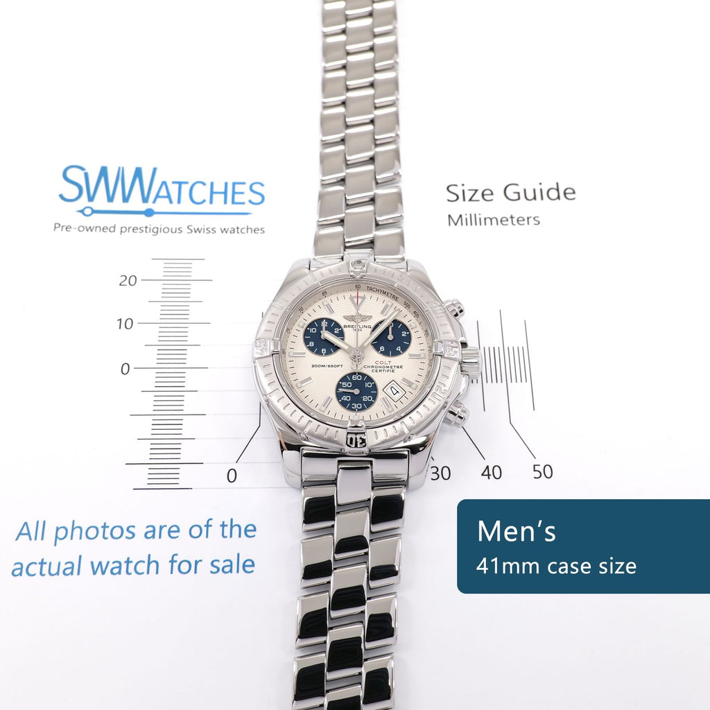 Breitling Colt Chrono A73380 Men's 41mm case size