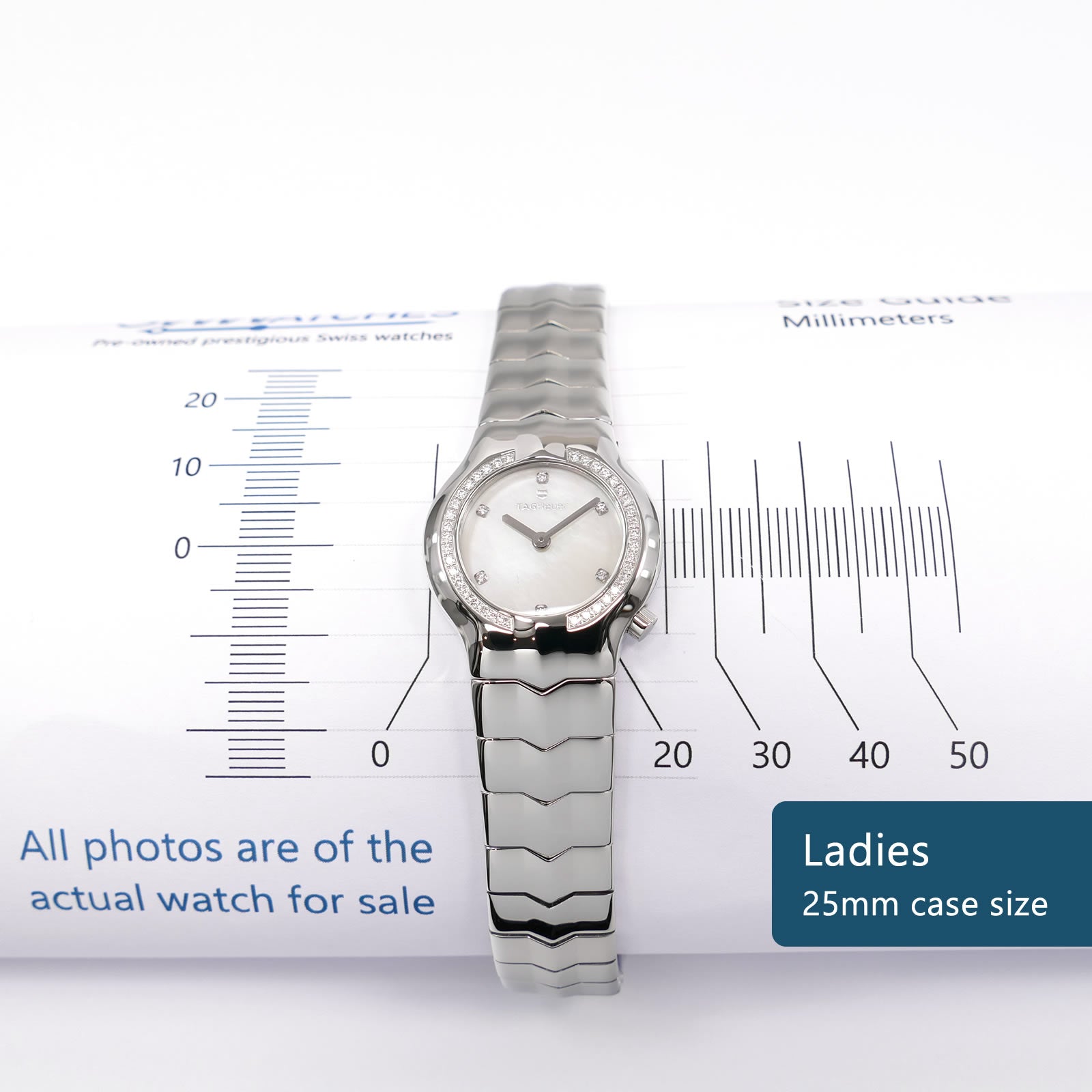 TAG Heuer Alter Ego WAA1416 Ladies 25mm case size