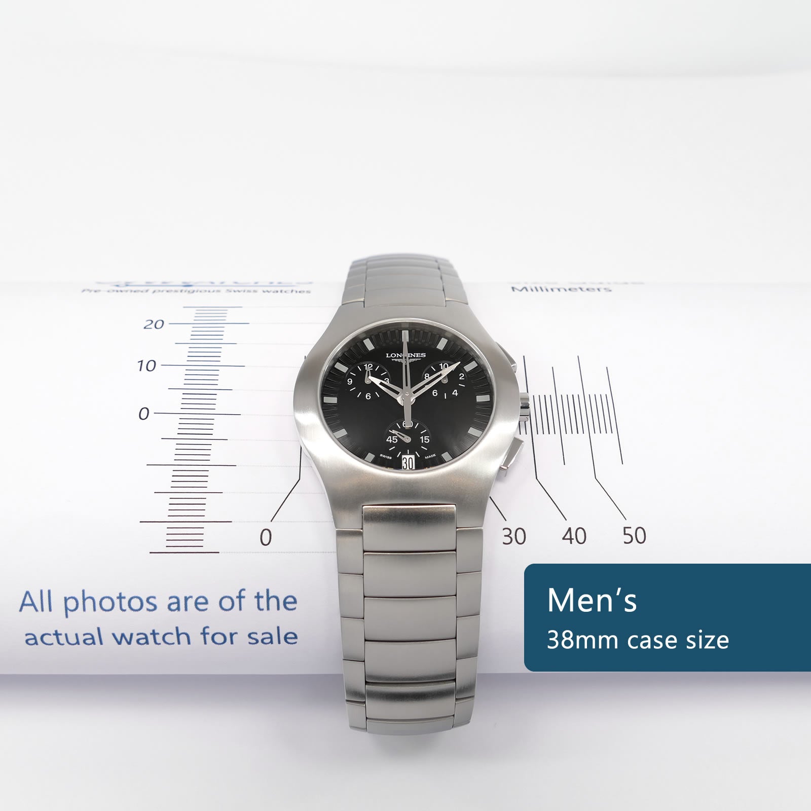 Longines DolceVita Oposition L3.618.4 Men's 38mm case size