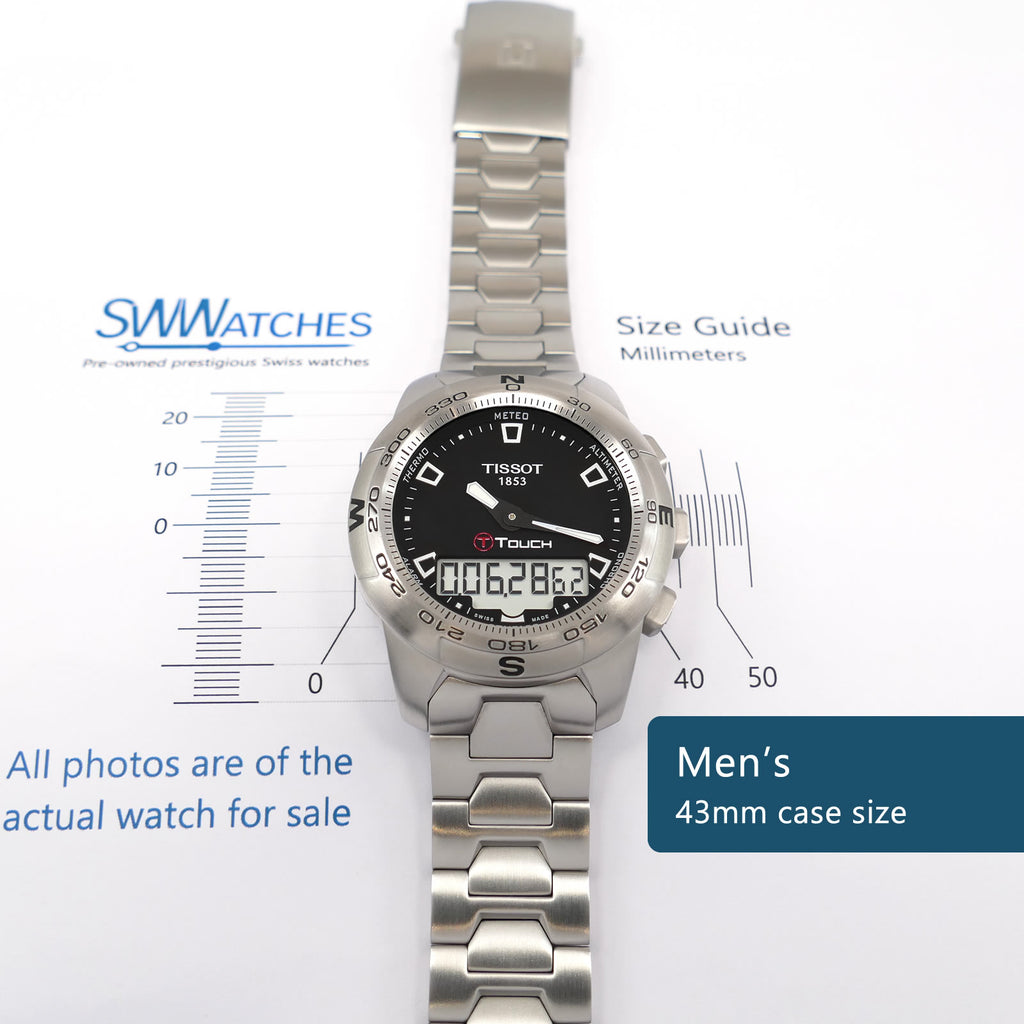 Tissot T-Touch II T047420A Men's 43mm case size