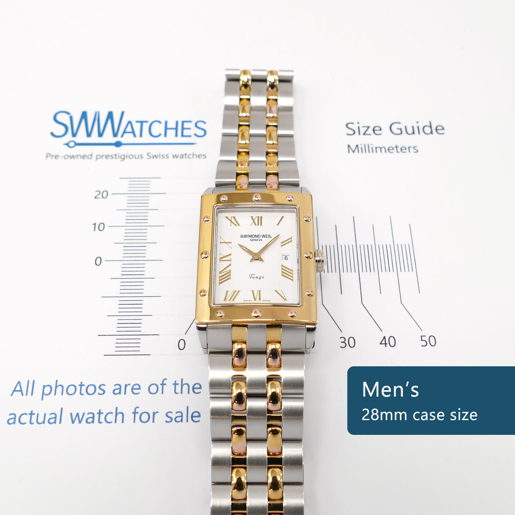Raymond Weil Tango 5381 Men's 28mm case size