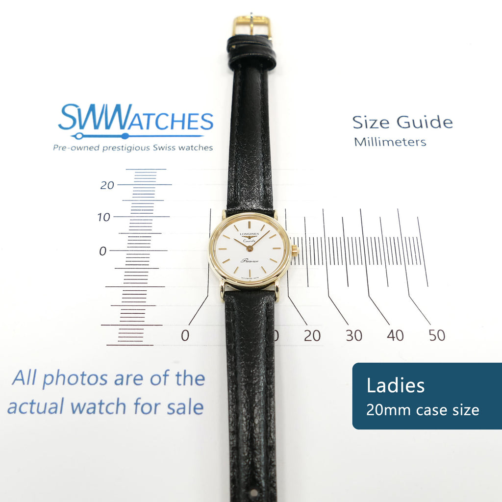 Longines Présence Ladies 20mm case size