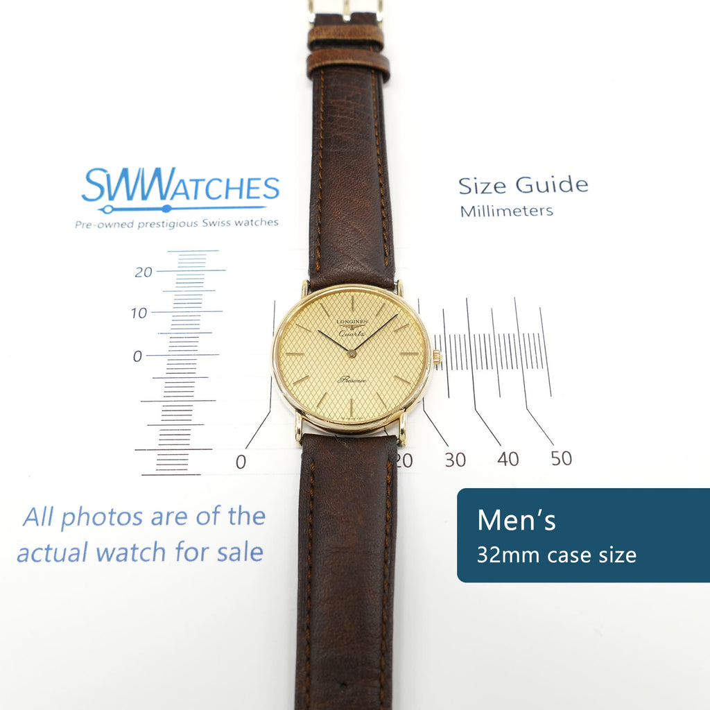 Longines Présence Men's 32mm case size