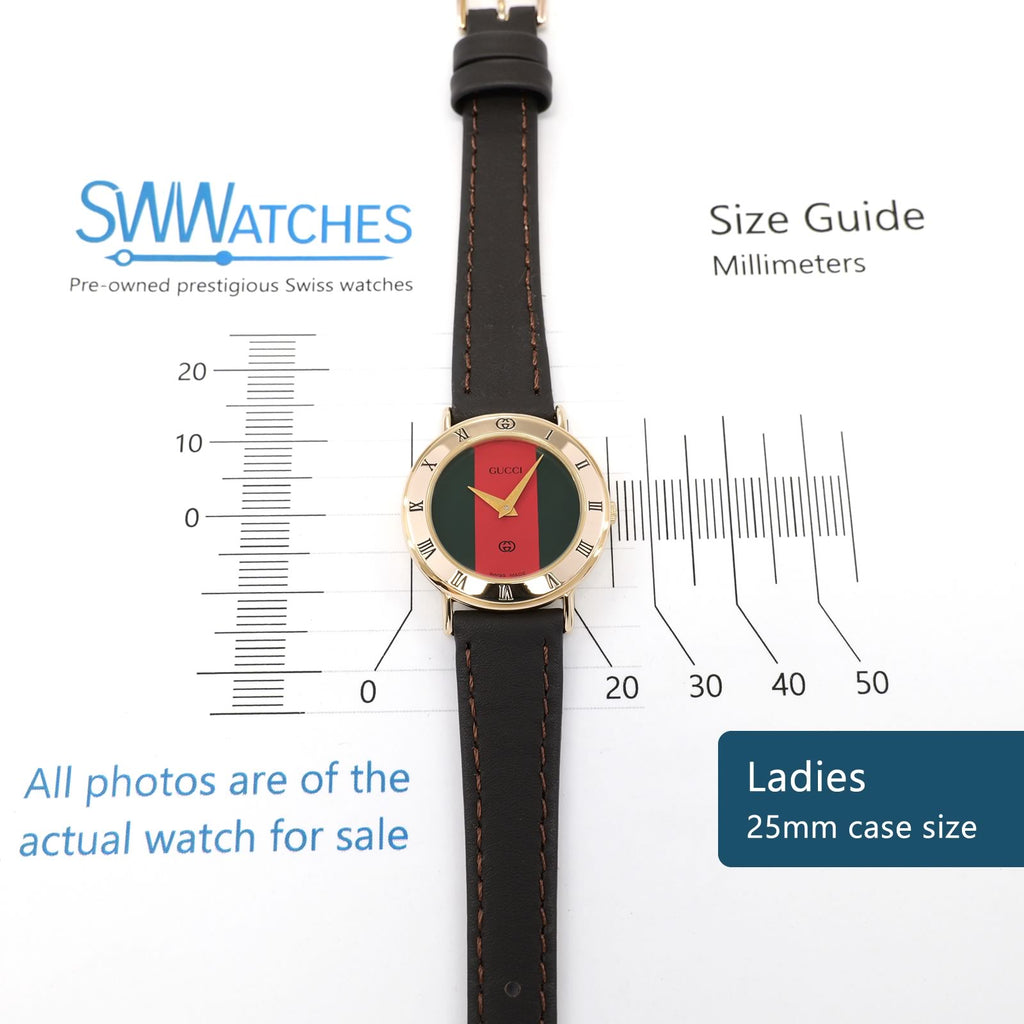 Gucci 3000L Ladies 25mm case size