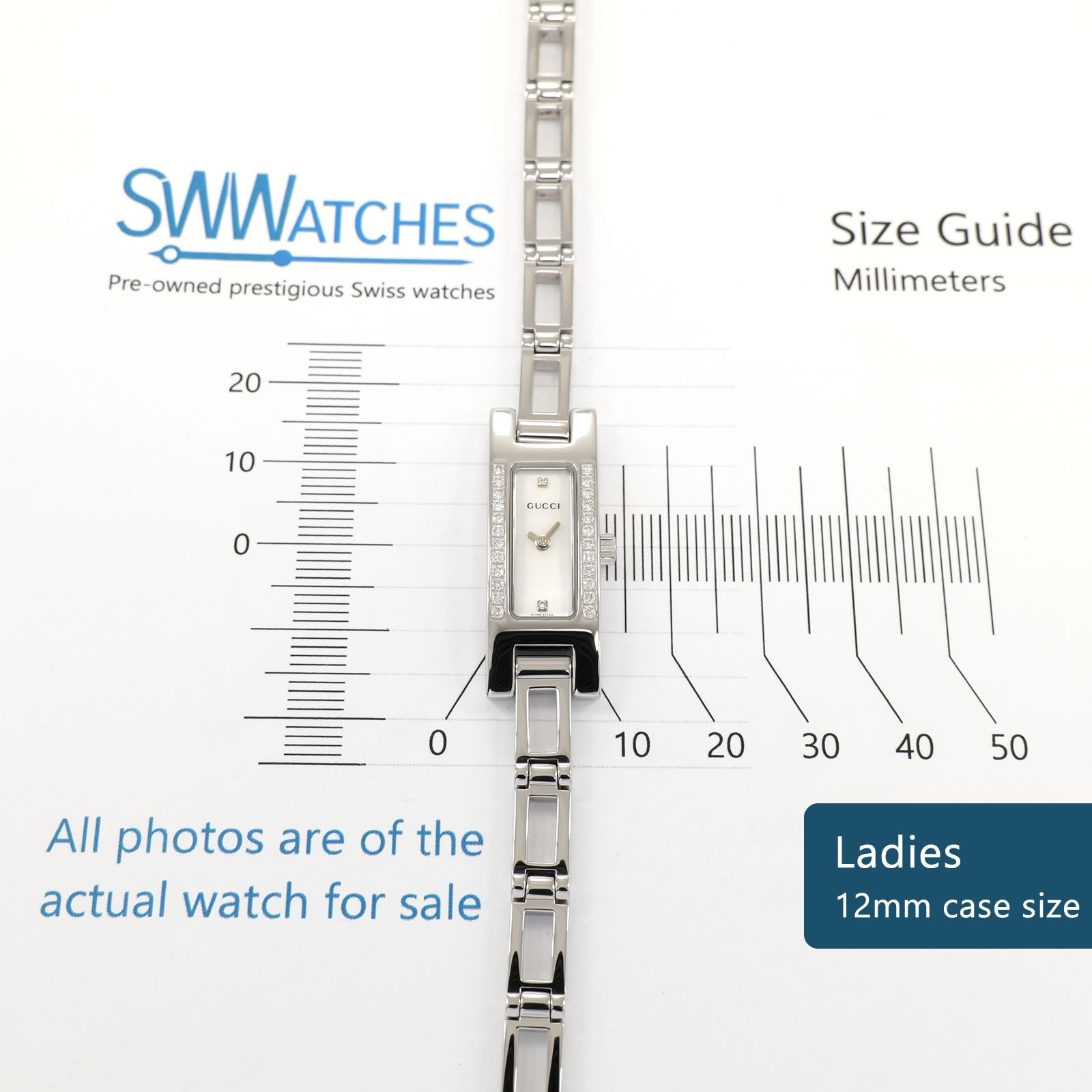 Gucci 3900L Ladies 12mm case size