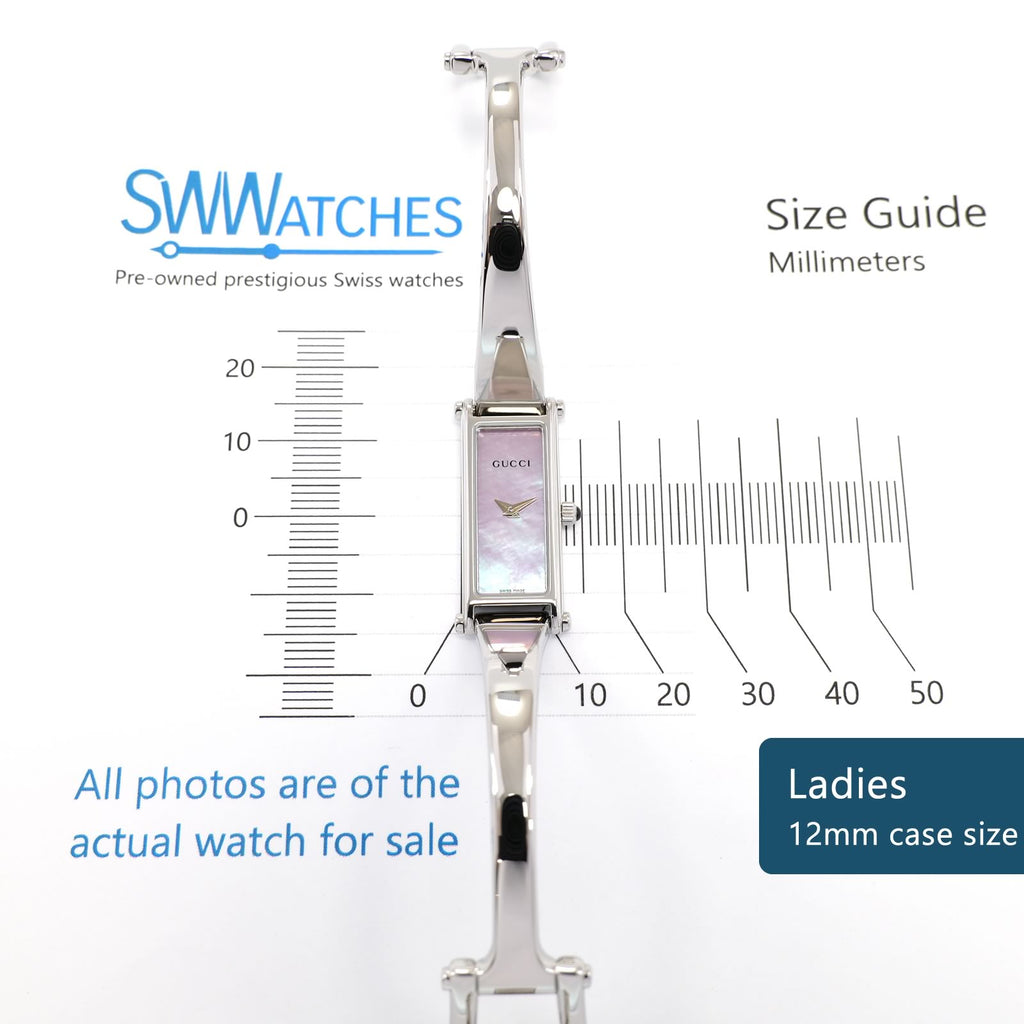 Gucci 1500L Ladies 12mm case size