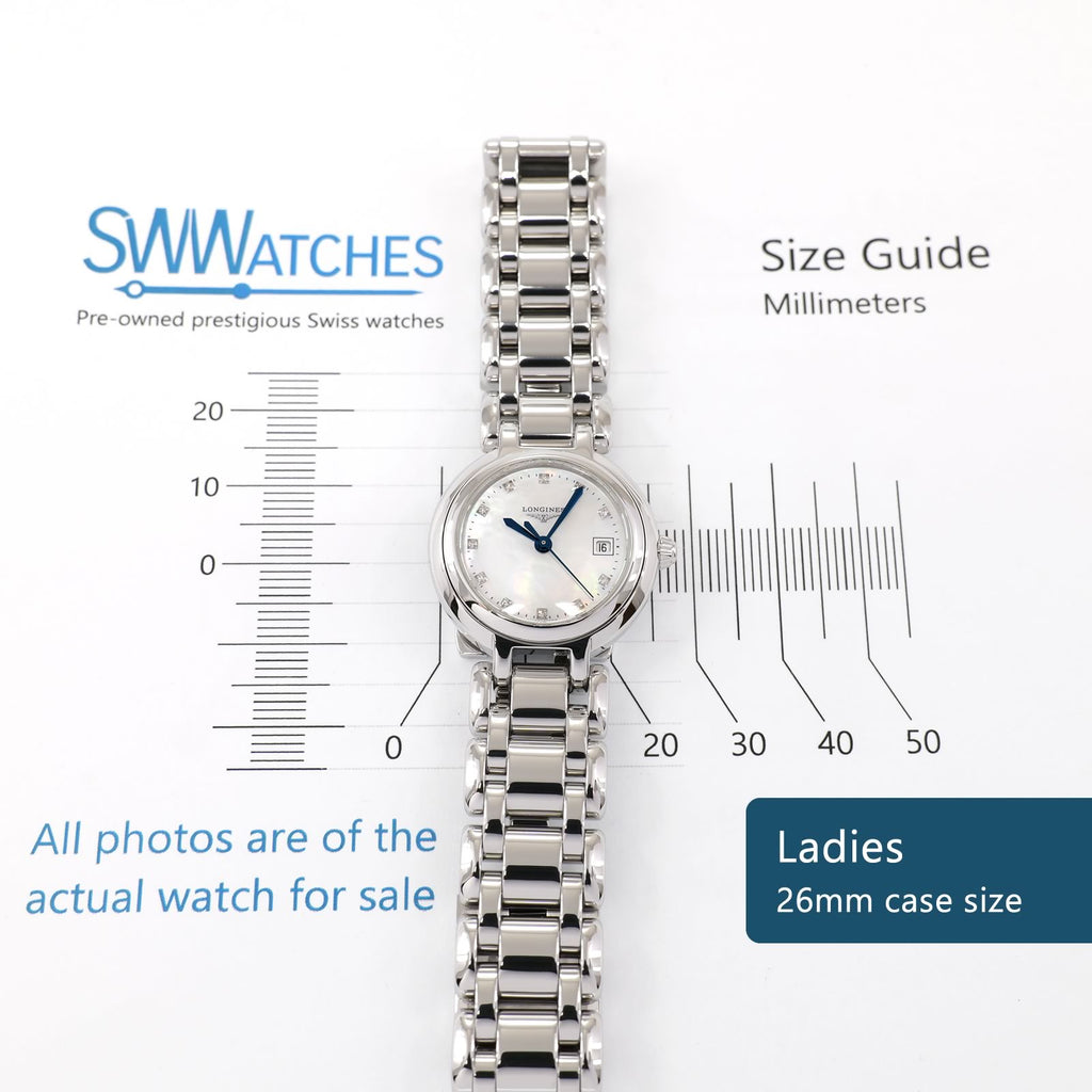 Longines PrimaLuna L8.110.4 Ladies 26mm case size