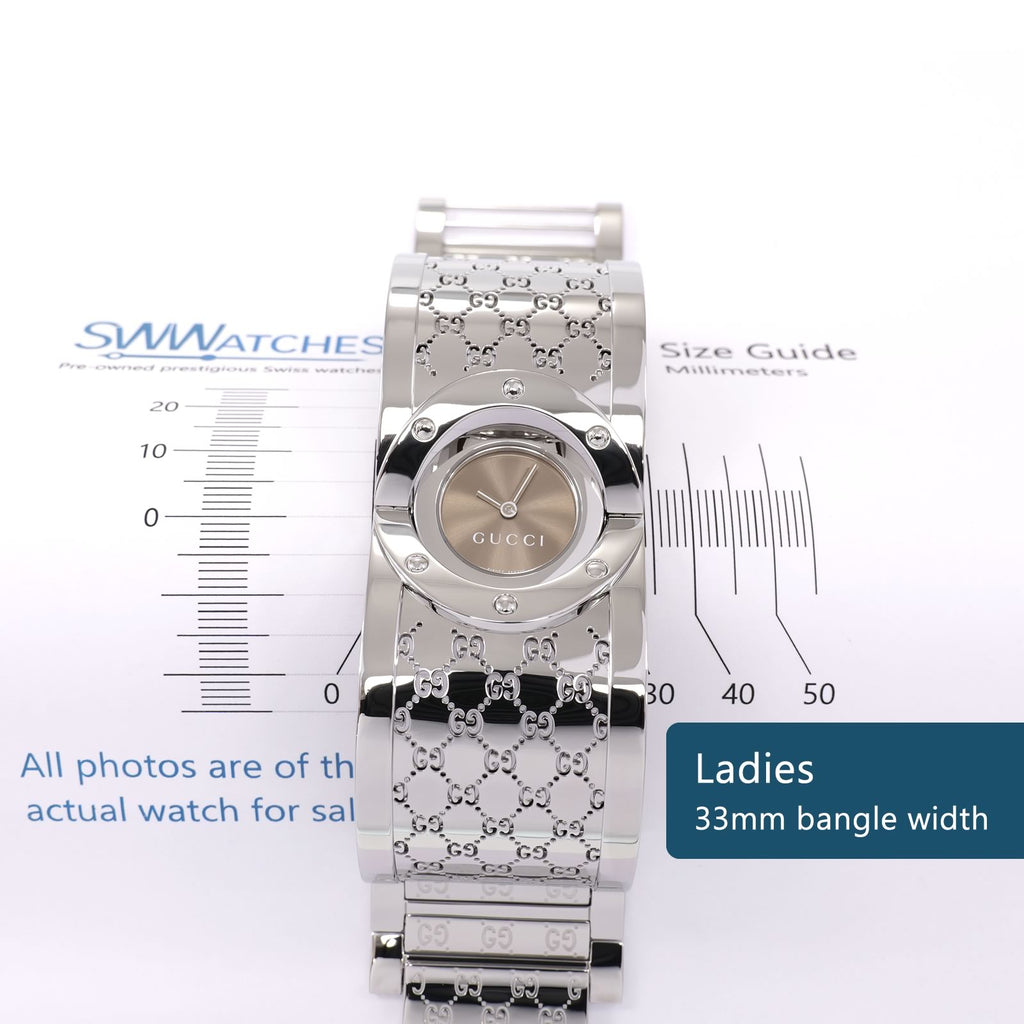 Gucci Twirl 112 Ladies 33mm bangle width (23mm inner case size)