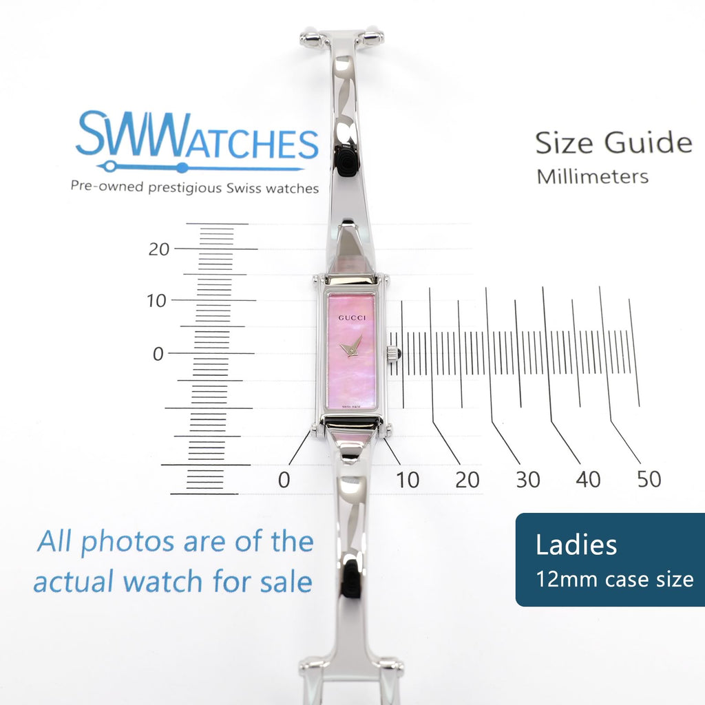 Gucci 1500L Ladies 12mm case size