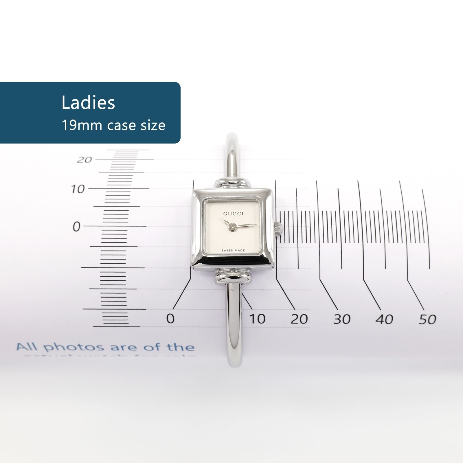 Gucci 1900L Ladies 19mm case size