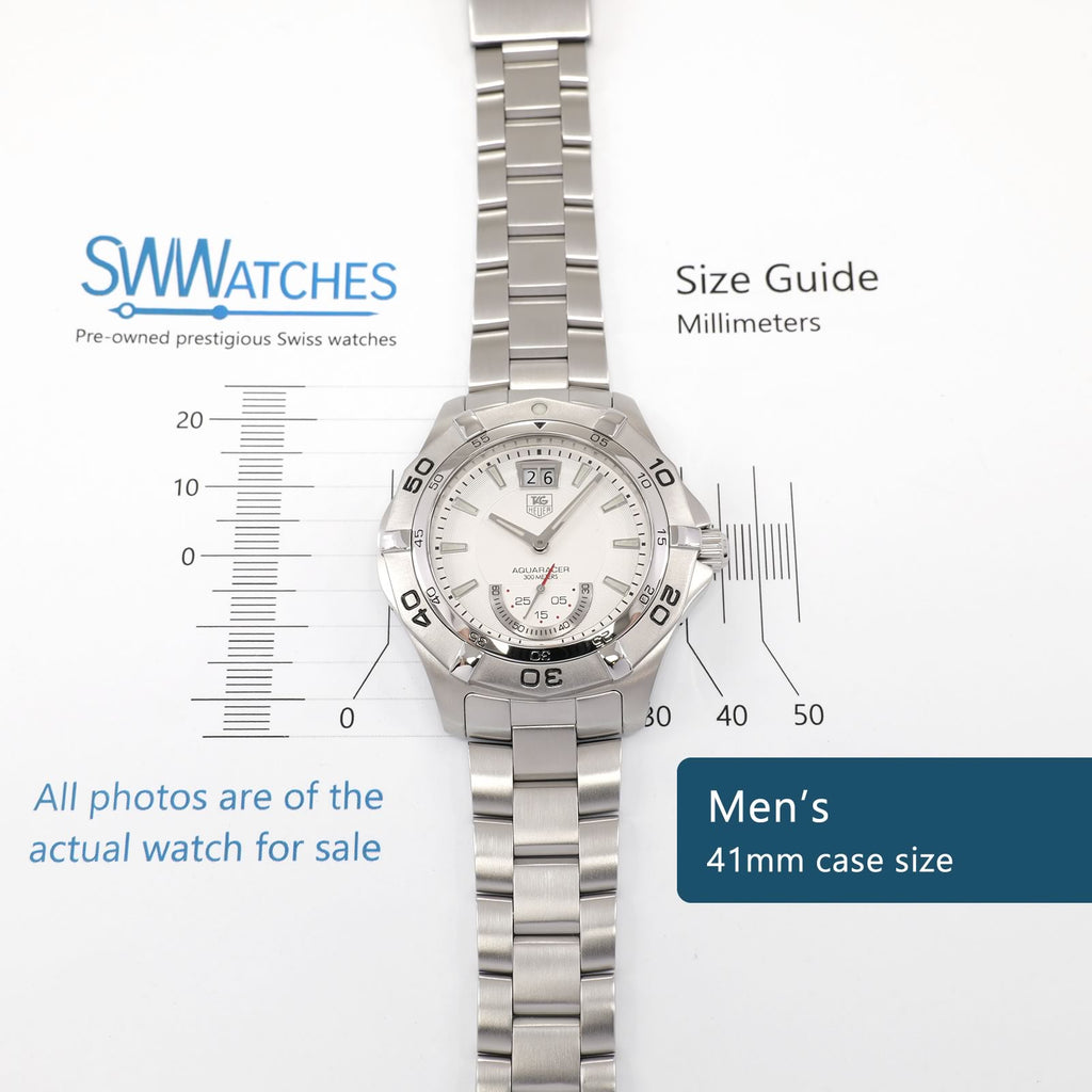 TAG Heuer Aquaracer WAF1011 Men's 41mm case size