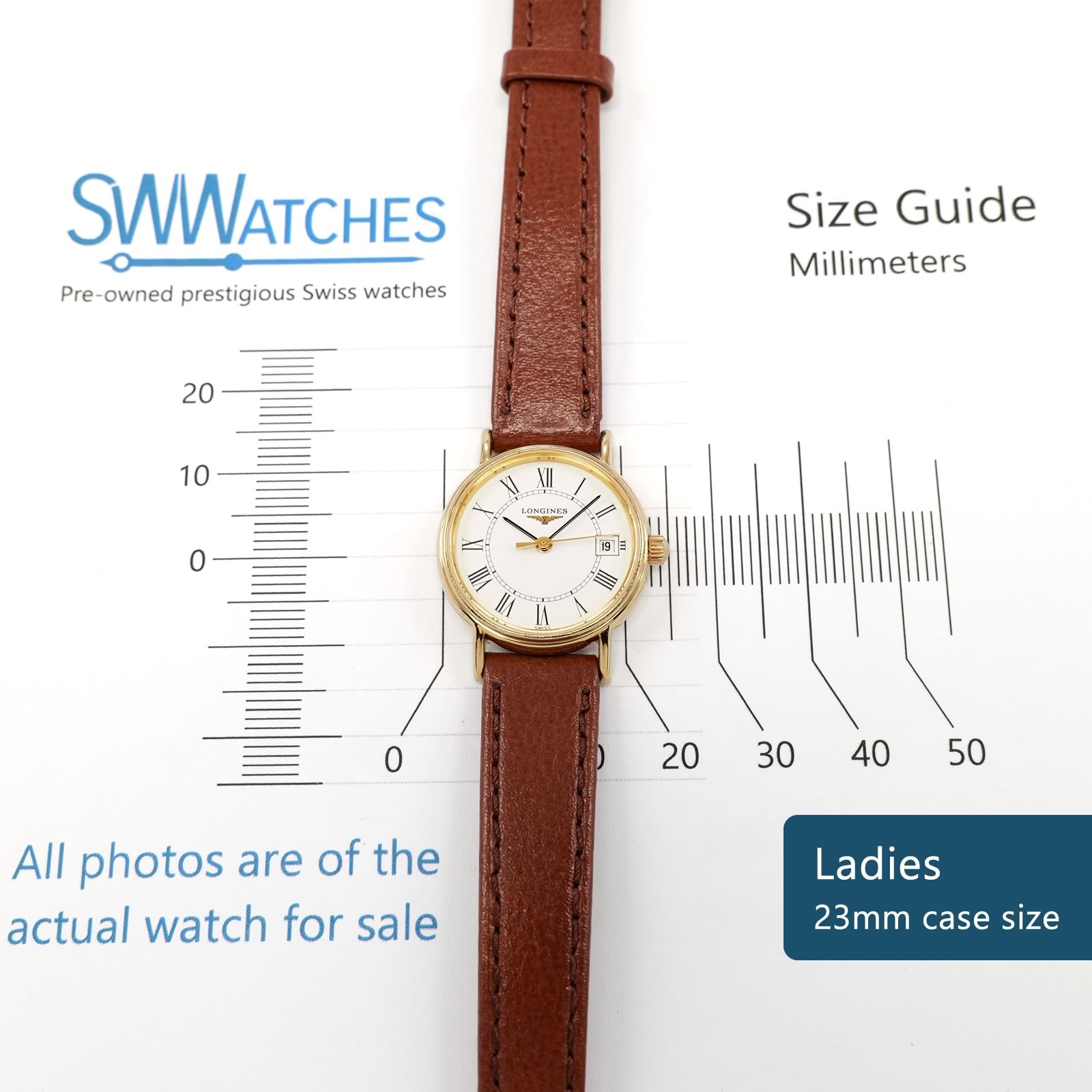 Longines Présence L4.220.2 Ladies 23mm case size