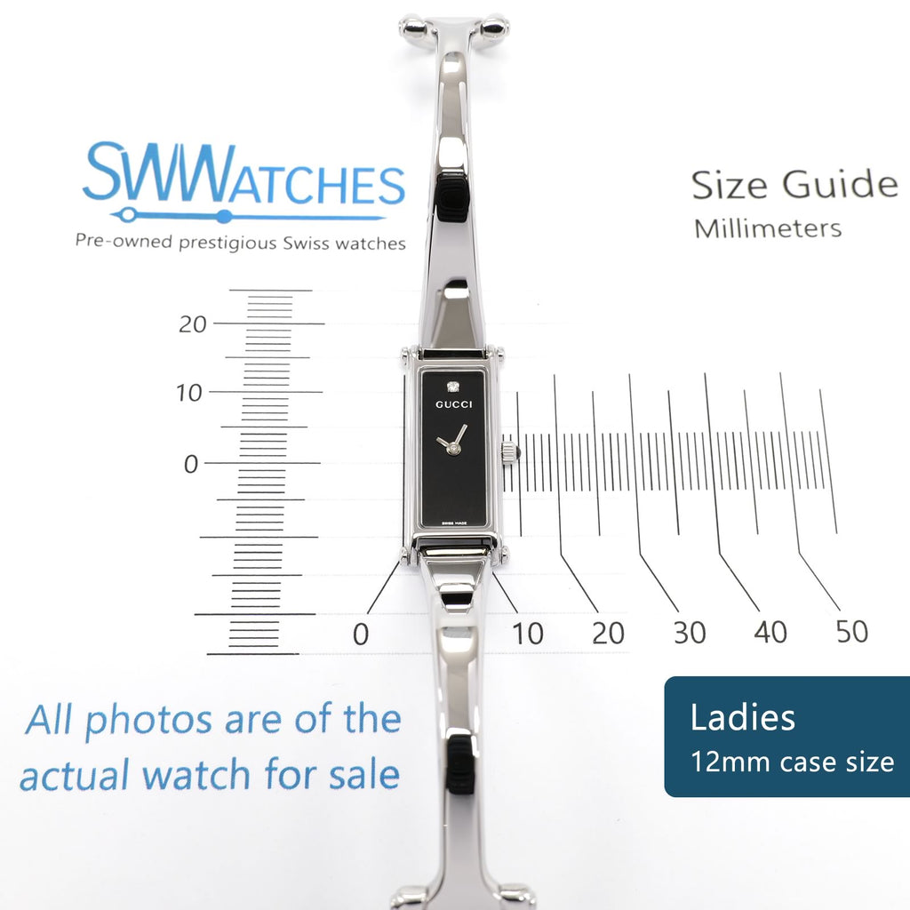 Gucci 1500L Ladies 12mm case size