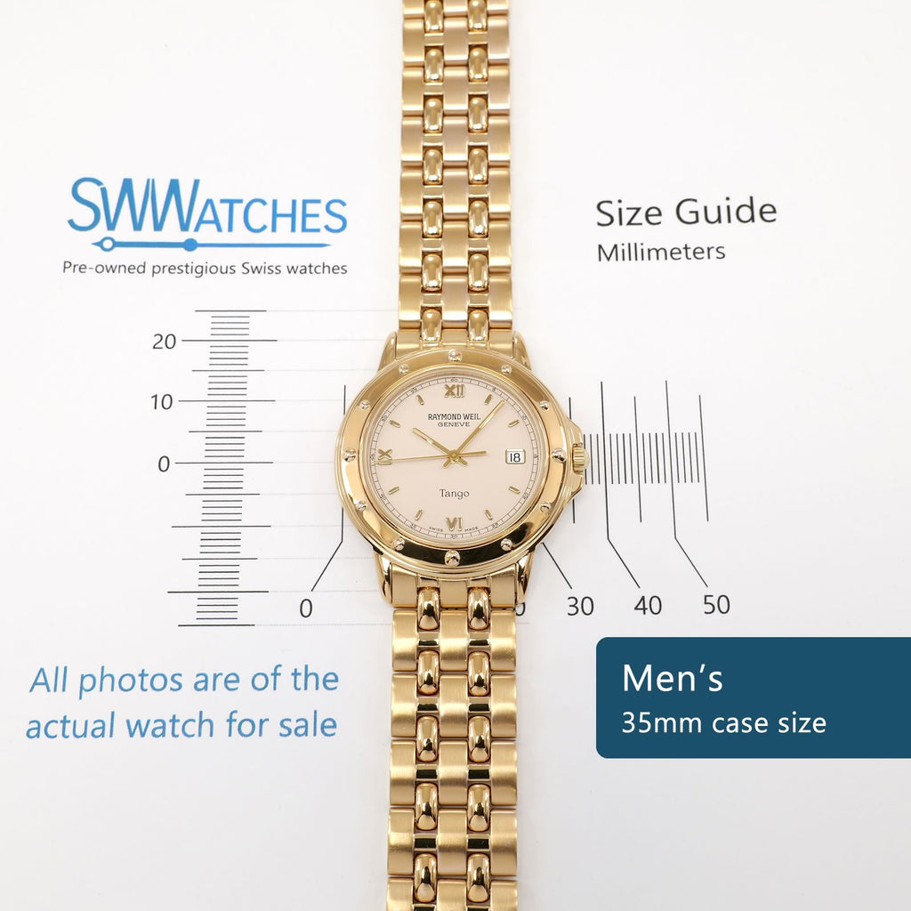 Raymond Weil Tango 5560 Men's 35mm case size
