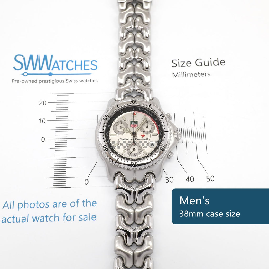 TAG Heuer SEL CG1117 Men's 38mm case size