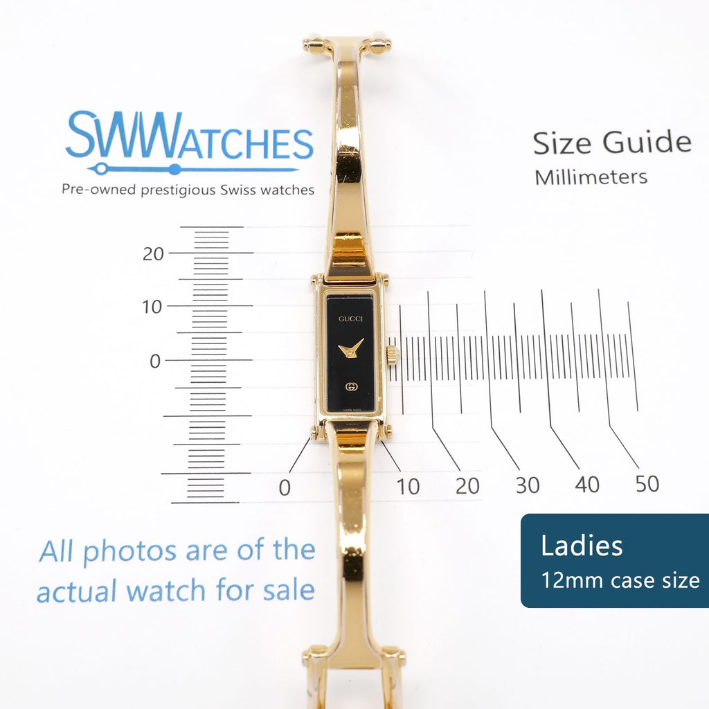 Gucci 1500L Ladies 12mm case size