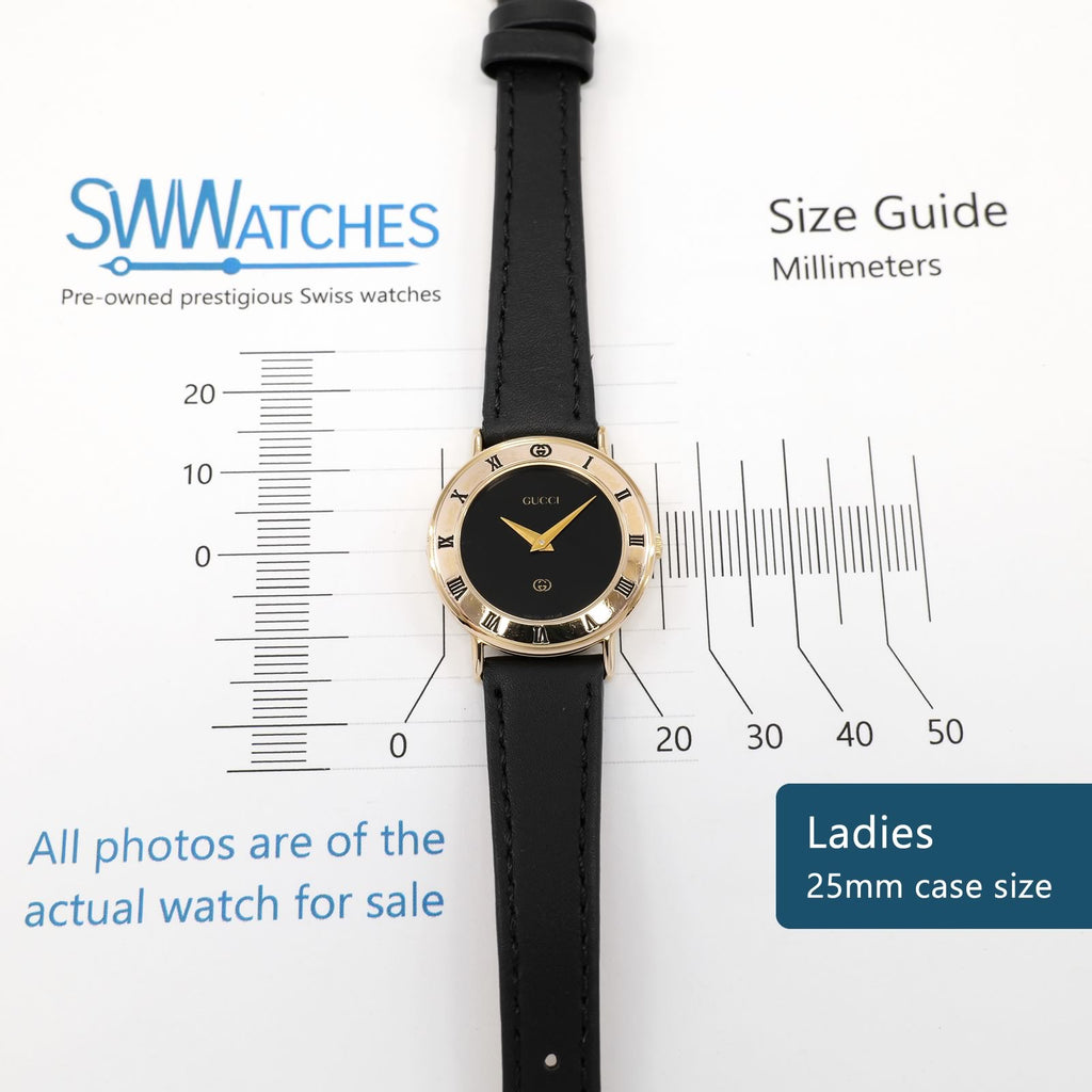 Gucci 3000L Ladies 25mm case size