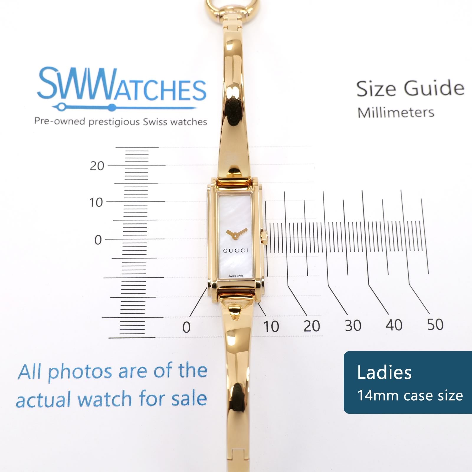 Gucci G-Line 109 Ladies 14mm case size