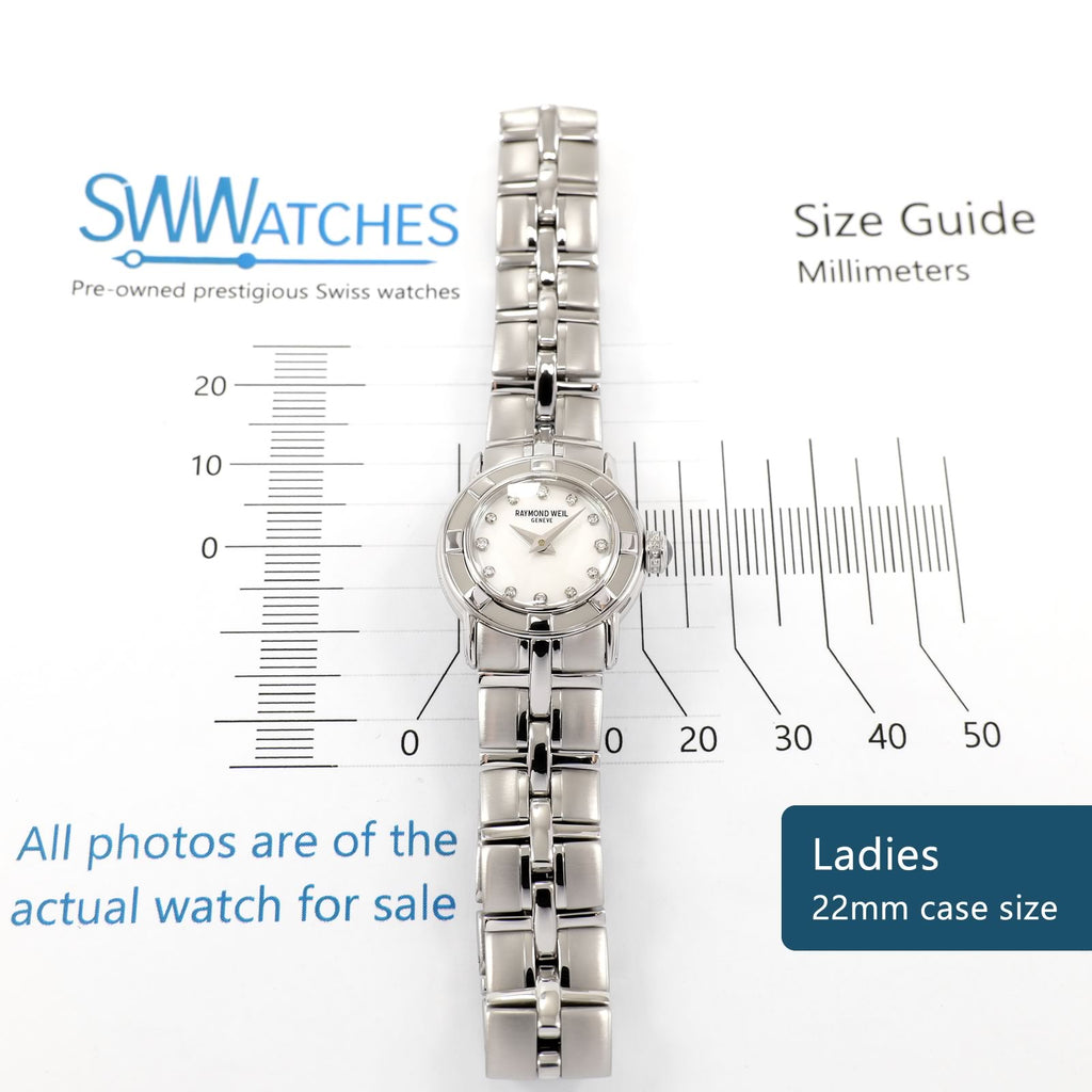 Raymond Weil Parsifal 9641 Ladies 22mm case size