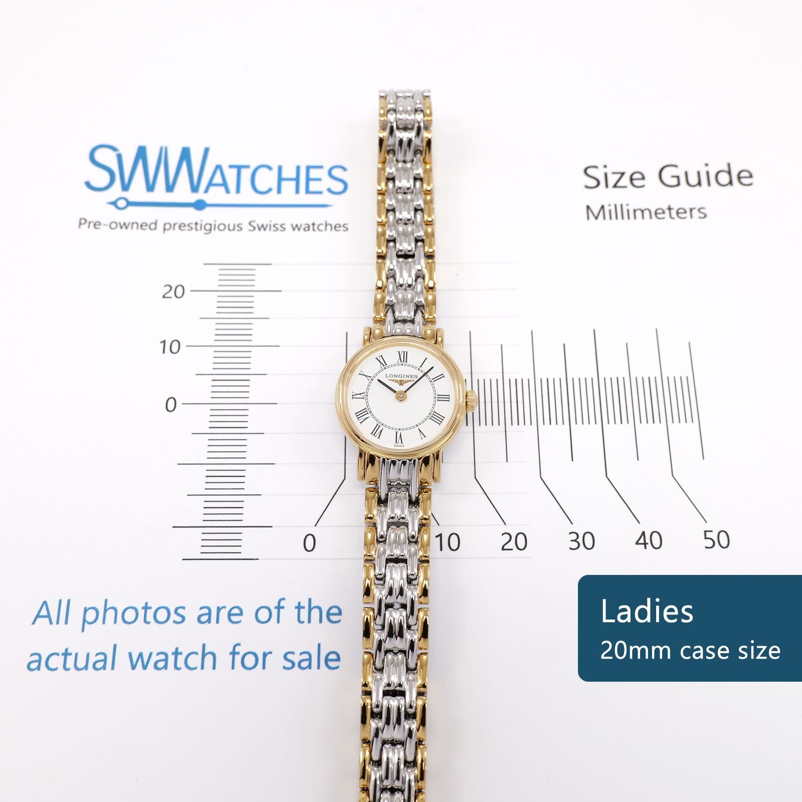 Longines Présence L4.219.2 Ladies 20mm case size