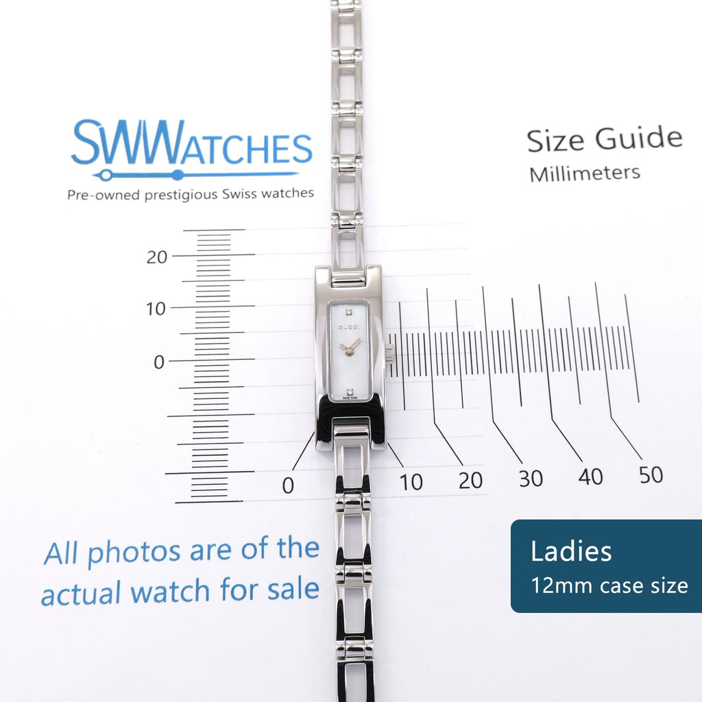 Gucci 3900L Ladies 12mm case size