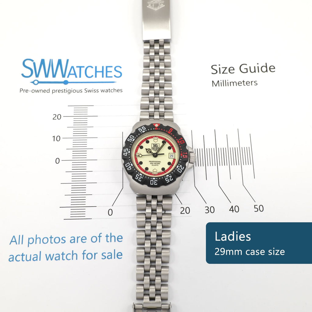 TAG Heuer Formula 1 WA1411 Ladies 29mm case size
