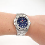 TAG Heuer 2000 WK1113-1 Men's Blue Dial watch on the wrist