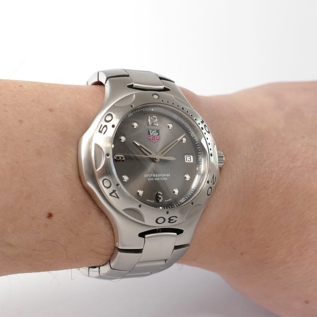 TAG Heuer Kirium Jumbo WL1011 Grey dial on the wrist