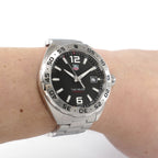 TAG Heuer Formula 1 WAZ1112 Black Dial on the wrist
