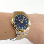 Raymond Weil Tango 5599 Blue Dial Two Tone on the wrist