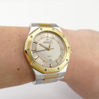 Michel Herbelin Odyssée 12231 Grey Dial Gold PVD on the wrist