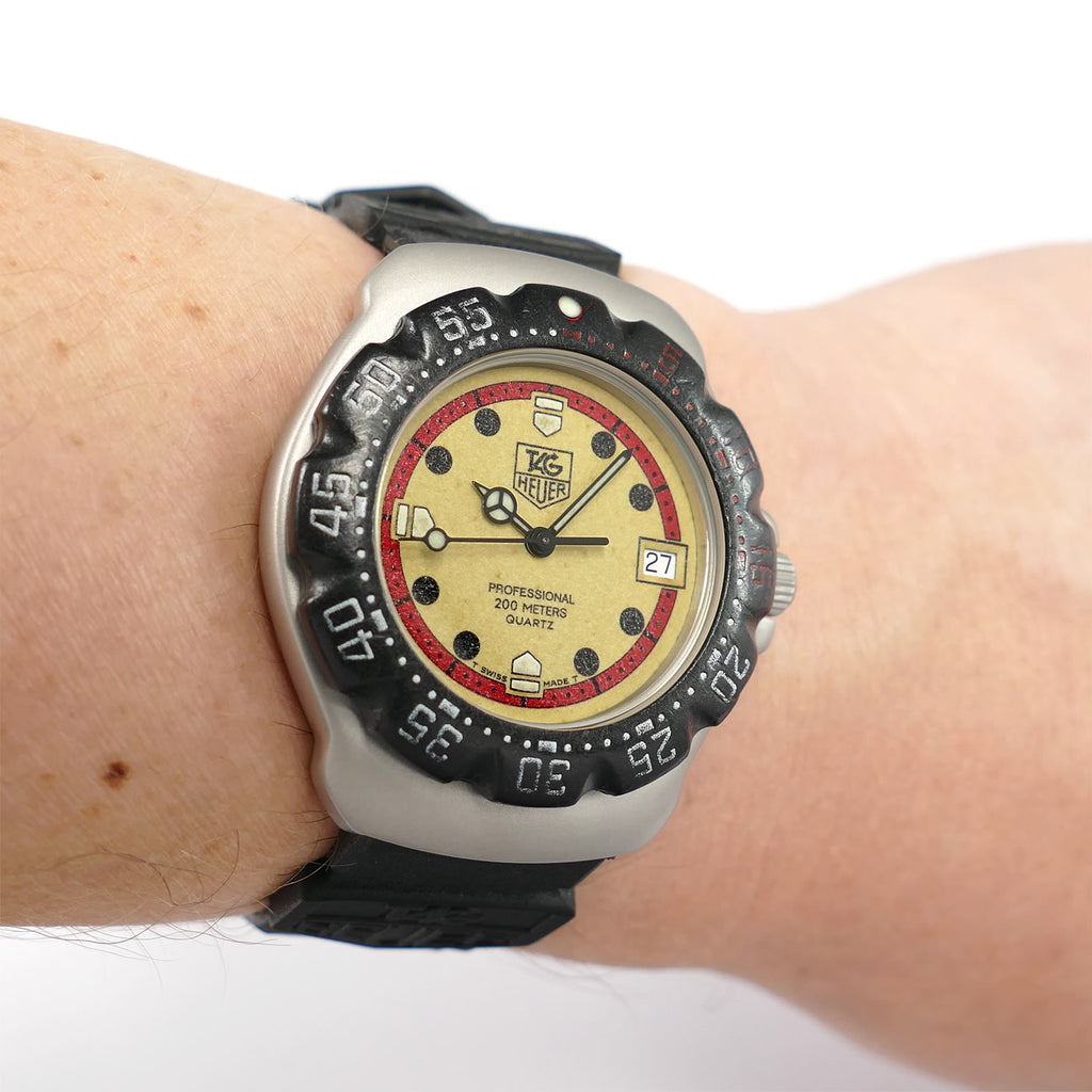 TAG Heuer Formula 1 WA1211 Luminous dial on the wrist