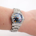 Corum Admiral's Cup 145.440.47 Blue dial on the wrist