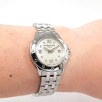 Raymond Weil Tango 5399 White Mother of Pearl dial on the wrist