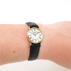 Raymond Weil Vintage 9923 White Dial 18k Gold Plated on the wrist