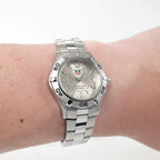 TAG Heuer Aquaracer WAF1412 Silver dial on the wrist