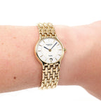 Raymond Weil Fidélio 4702 White and Blue Dial on the wrist