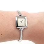 Gucci 1900L Silver Dial on the wrist