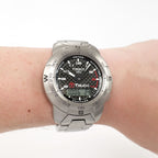 Tissot T-Touch Z253/353P Titanium Carbon Fibre Dial on the wrist