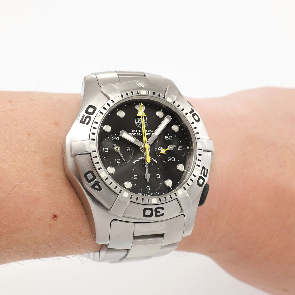 TAG Heuer Aquagraph CN211A on the wrist