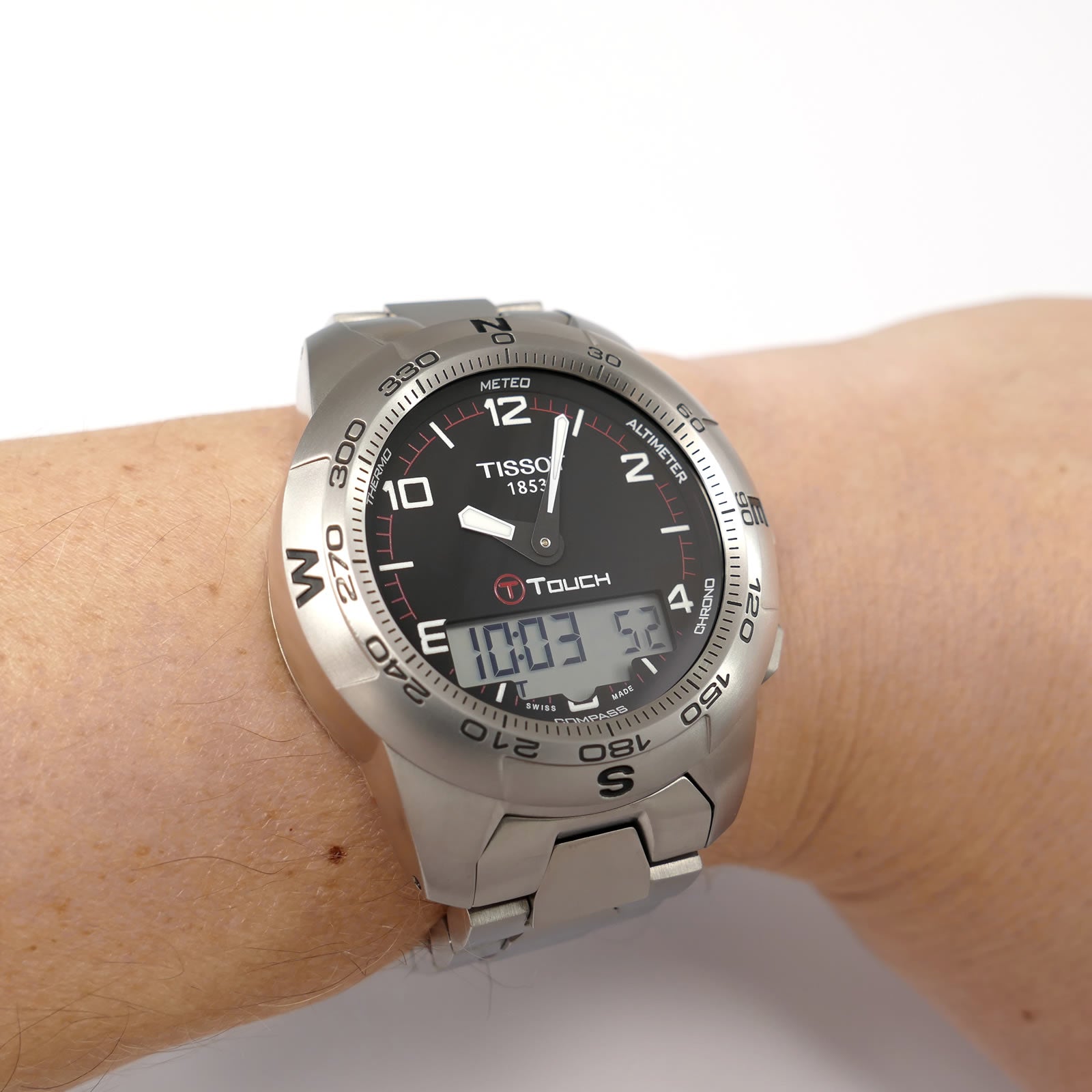 Tissot T-Touch II T047420A on the wrist