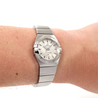 Omega Constellation 123.10.24.60.02.001 on the wrist