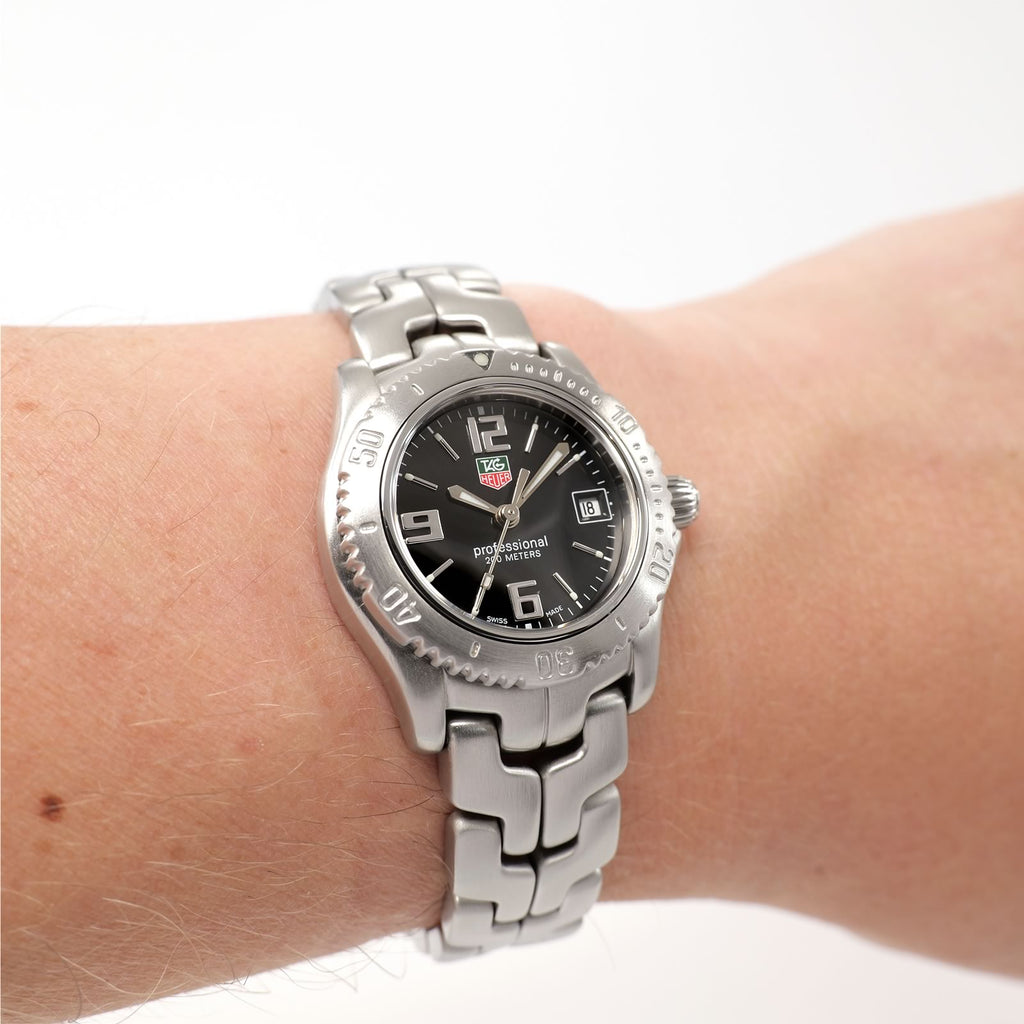 TAG Heuer Link WT1410 Black Dial Ladies on the wrist