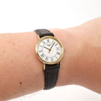 Longines Présence L4.136.2 White Roman Numeral Dial on the wrist