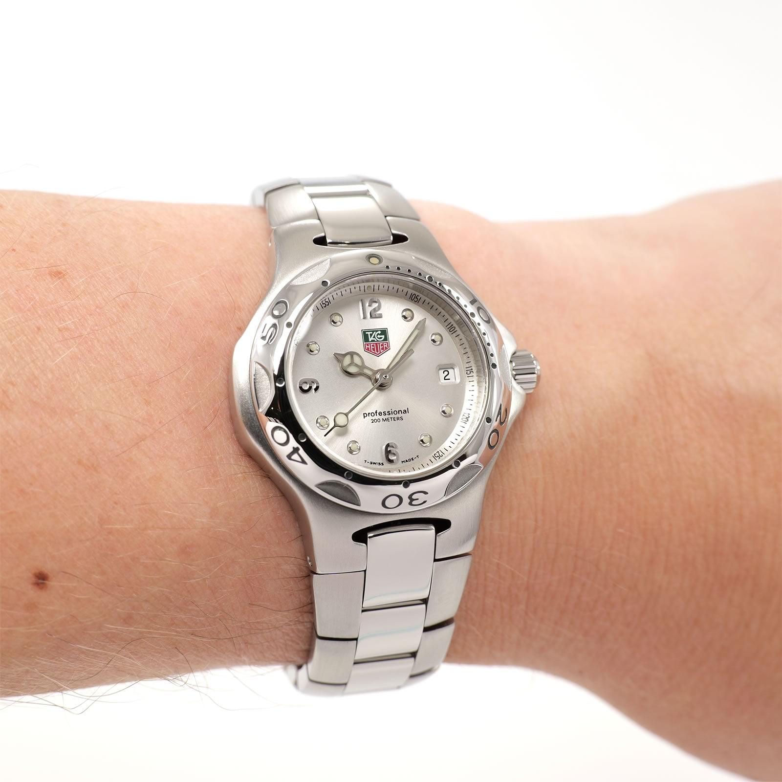 TAG Heuer Kirium WL1314 Ladies 28mm Silver Sunburst Dial with Date