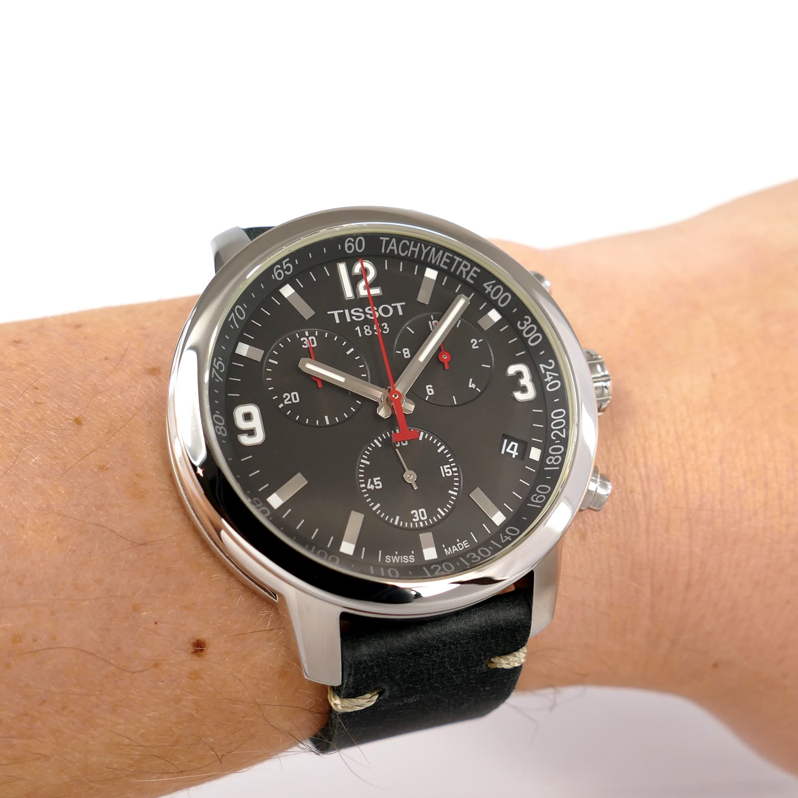 Tissot T-Sport PRC 200 Chronograph Black Dial with Red Accents