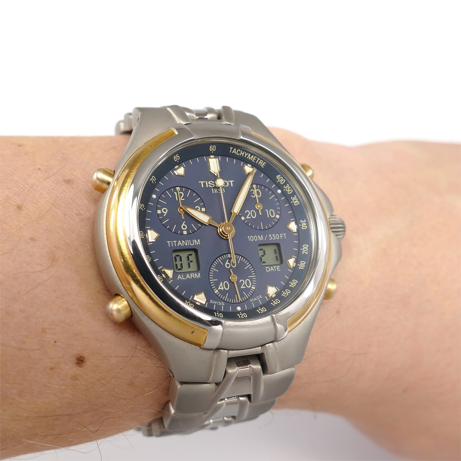 Tissot Titanium T671 on the wrist