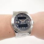 Breitling Airwolf A78363 Blue/ Grey Dial on the wrist
