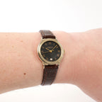 Raymond Weil Geneve 5342 Black Dial 18k Gold Plated on the wrist